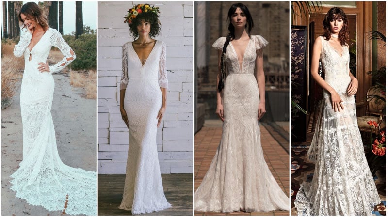 boho chic gowns