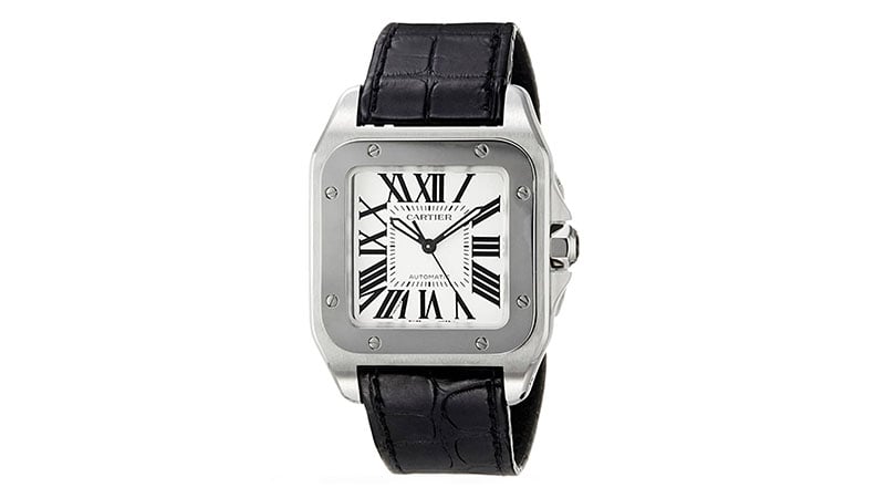 cartier square mens watch