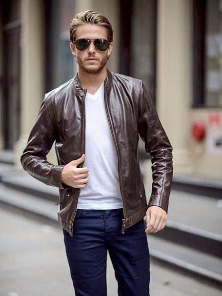 How To Wear A Leather Jacket Outfit Ideas For Men 