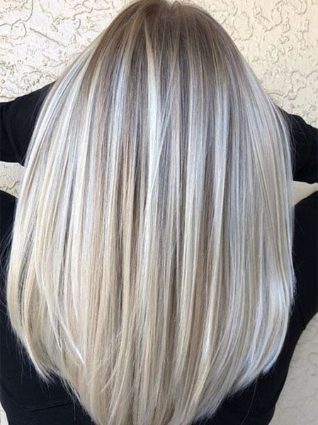 Blonde Hair With Silver Highlights