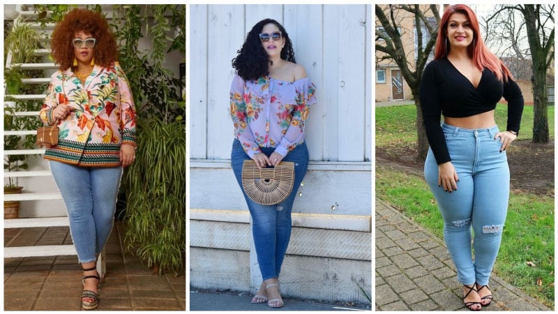 high waisted outfits plus size