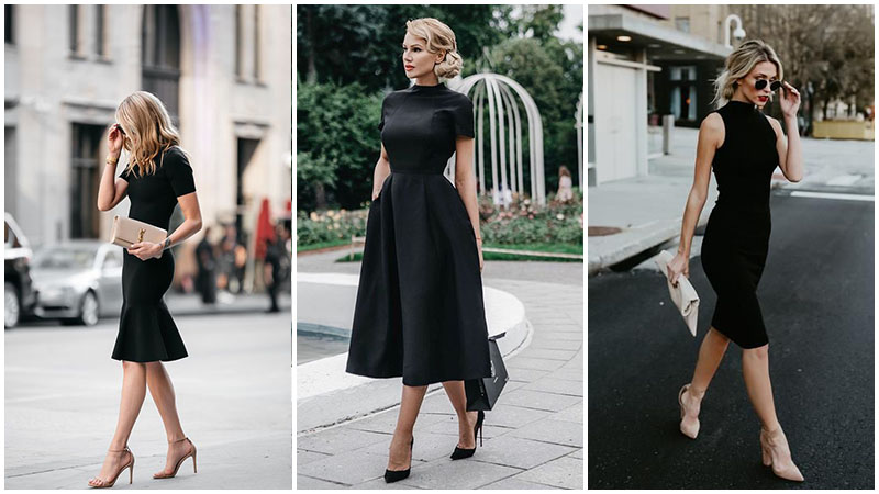 black dress fashion 2019