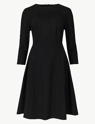 marks and spencer black dresses with sleeves