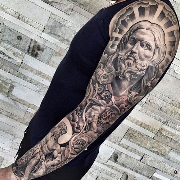 Full greek gods sleeve  Brotherhood tattoo studio  Facebook
