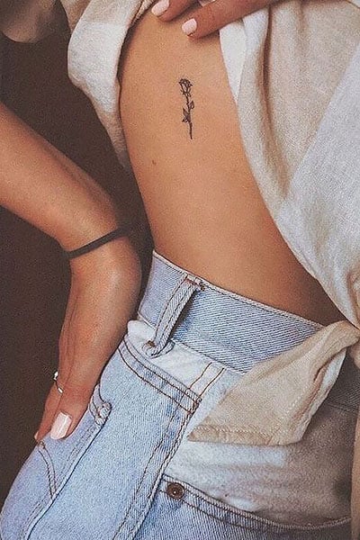 Rose tattoo on side of a girl by Sash Trajkovski  rtattoo