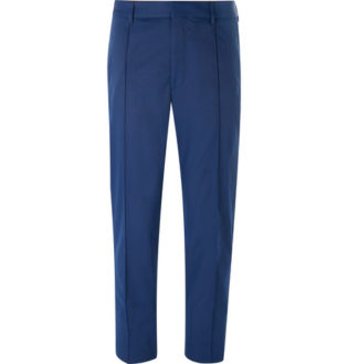 blue casual trousers