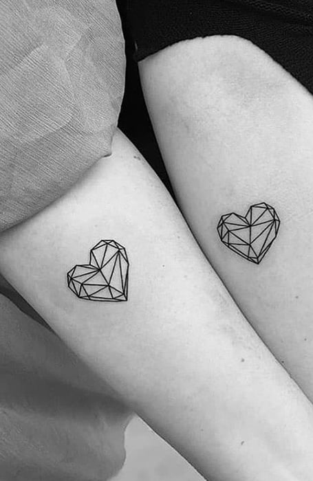 Heart Couple Tattoos : Matching Couple Tattoo Design Ideas To Express Your Love Inktells : Looks like they are under the.
