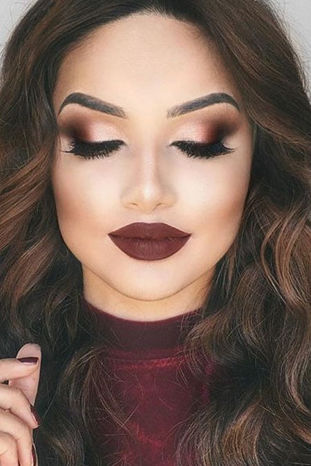 Makeup For Red Dress Brown Eyes