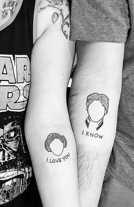 25 Romantic & Small Matching Tattoos for Couples - Small Tattoos & Ideas | Couple  tattoos unique, Small couple tattoos, Cute matching tattoos