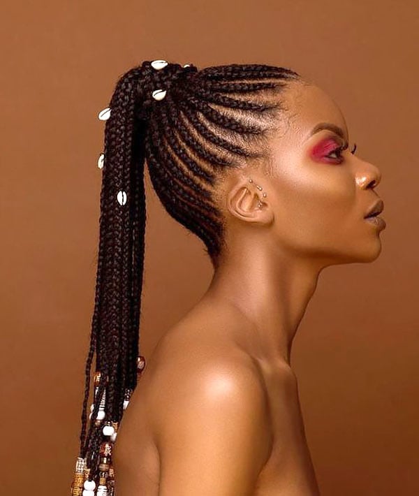32 Hottest Ghana Braids Hairstyle Ideas for 2024 | Short box braids  hairstyles, African hair braiding styles, Bob braids hairstyles