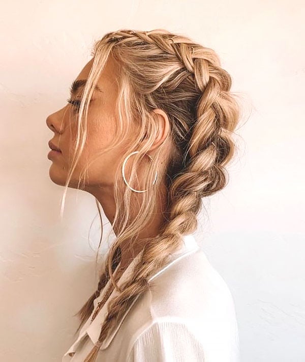 The Freckled Fox: The 2 Minute Rope Braid Hairstyle