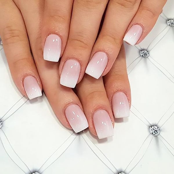 ombre overlay nails
