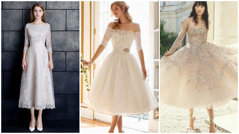 15 Types of Tea Length Dresses for Brides