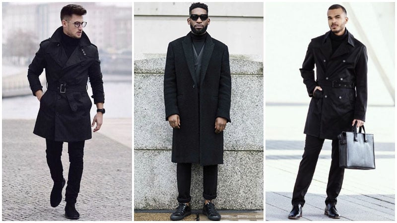 all black business casual men