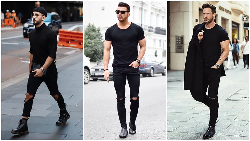 all black business casual outfits