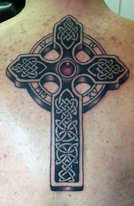 Wooden Cross on Chest Tattoo  Tattoo Abyss Montreal