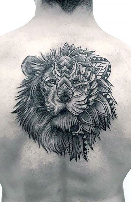 23 Lion Tattoo On Back Stock Photos HighRes Pictures and Images  Getty  Images