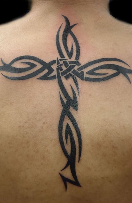 60 Fabulous Cross Tattoos For Back  Tattoo Designs  TattoosBagcom