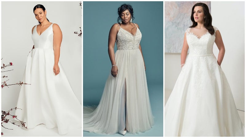 wedding gowns for plus size ladies