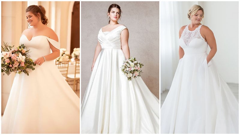wedding dresses for larger brides