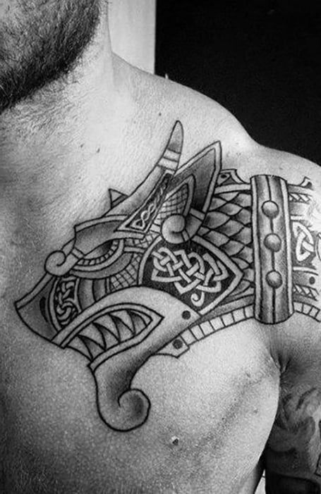 11 Wolf Tattoo on Chest Ideas That Will Blow Your Mind  alexie