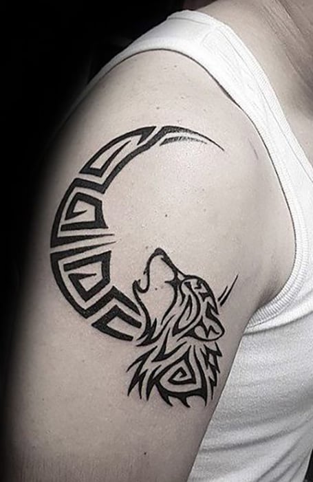 Wolf Black Tattoo Arm Tattoo Arrow 3D Beautiful Tattoo Latest Tattoo  Monochrome HD phone wallpaper  Peakpx