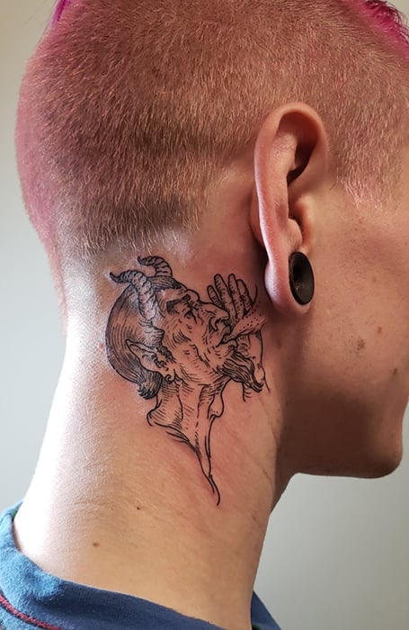 Side Neck Tattoos for Men: Symbolism and Designs