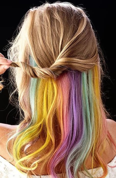 15 Cool Rainbow Hair Color Ideas For Festival Goers The Trend