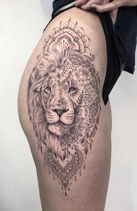  70 Lion Tattoos Meanings Designs and Ideas Powerful Lion Tattoos H   neartattoos