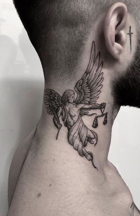 Neck Demon Tattoo by Ryan Bernardino