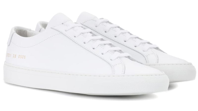 white leather tennis shoes