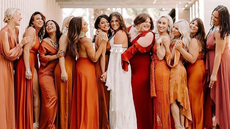 fame and partners bridesmaid dresses