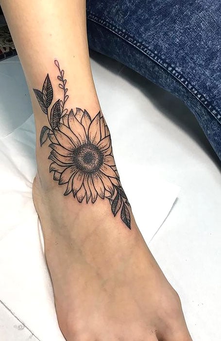 Sunflower Tattoo Drawing