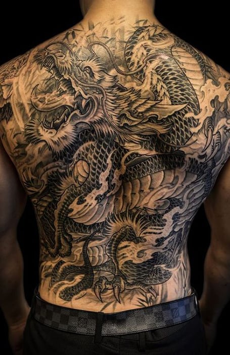 full back tattoo designs