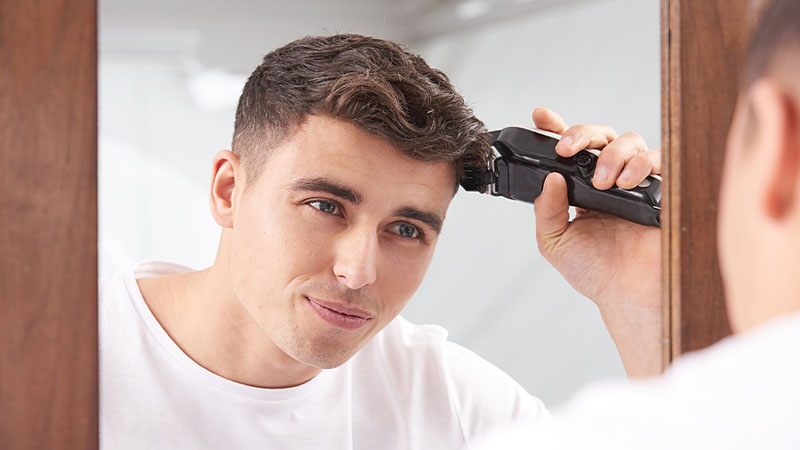 self cutting hair machine