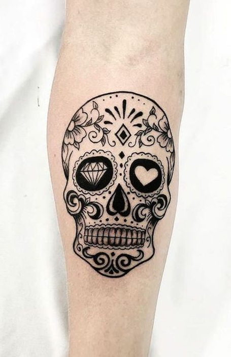 Sugar Skull Tattoos And Designs-Sugar Skull Tattoo Meanings And Ideas-Sugar  Skull Tattoo Pictures - HubPages