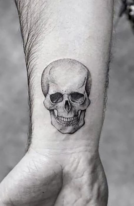 Realistic Skull tattoo forearm  YouTube