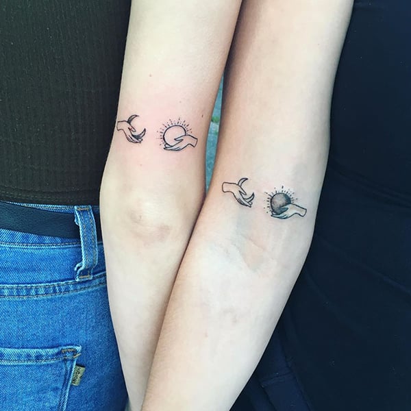 unique small mother daughter tattoos