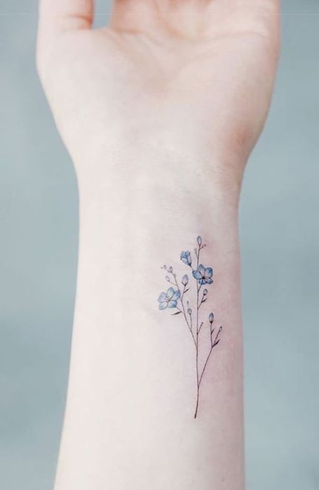 24 Lovely Blue Rose Tattoo Designs  The XO Factor