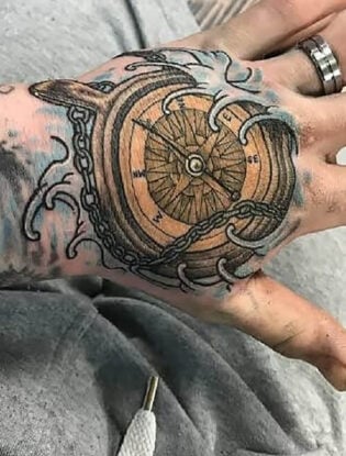 20 Cool Compass Tattoo Designs & Meaning - The Trend Spotter