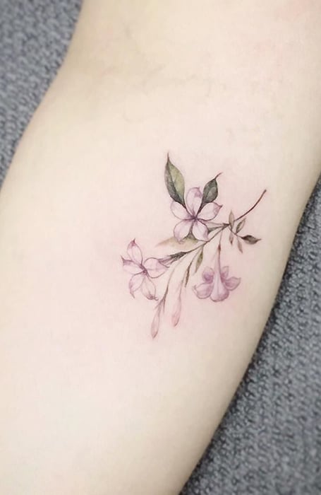Flower Branch Temporary Tattoo  EasyTatt