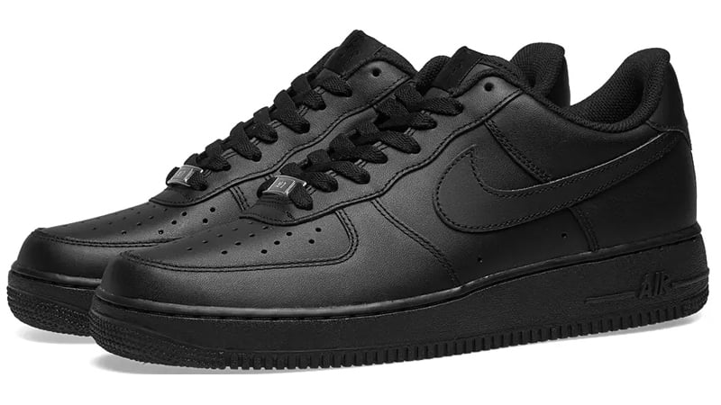 nike black leather shoes mens