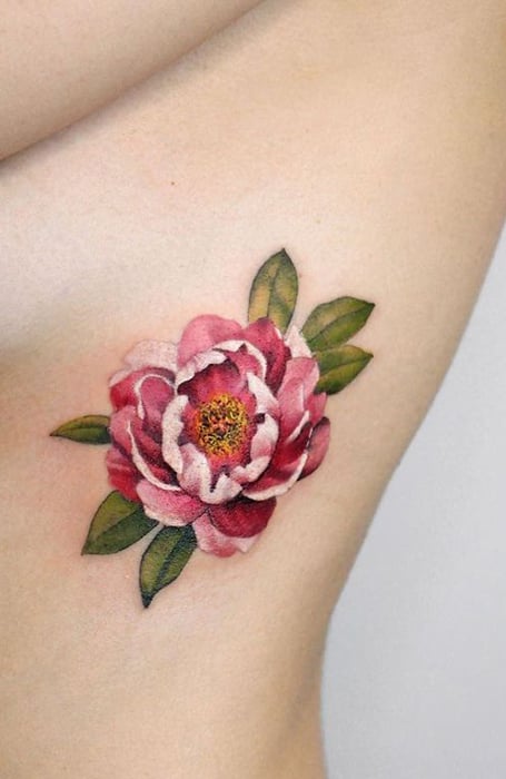 Tattoo uploaded by Mariloillustration  Floral tattoo  ribs  Tattoodo