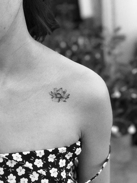 Tattoo uploaded by Kimberly Benevento  lotus beads shouldertattoo  typicalbroad  Tattoodo