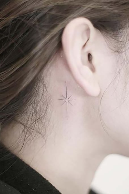 20 Cute Behind the Ear Tattoos for Women in 2024 - The Trend Spotter