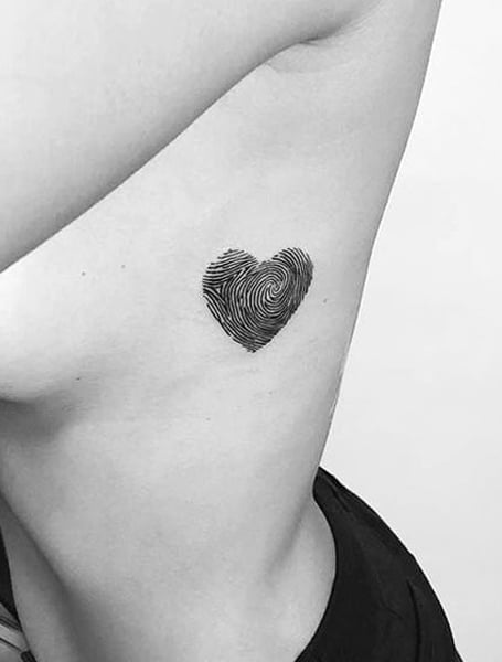 Locke Studios  Fingerprint heart tattoos Fingerprint tattoos Trendy  tattoos
