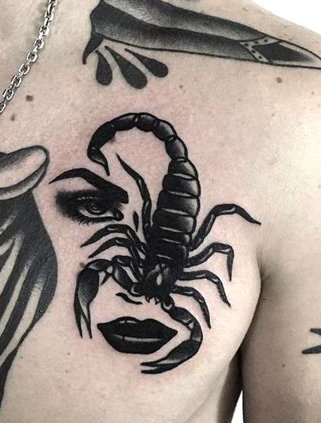 EVA Traditional Tattoos on Instagram Scorpion in the sun for Tiff  Thank you fleacollar  scorpiontattoo traditionalscorpion  elbowtattoo scorpiontattoos