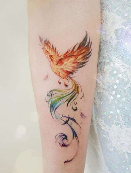 golden phoenix tattoo