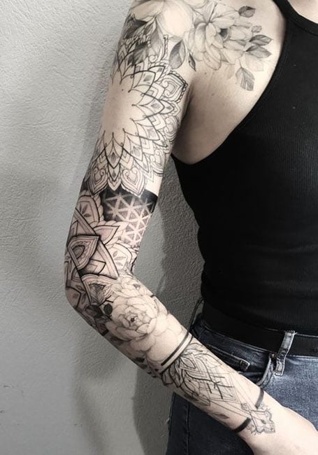 17 Unique Sleeve Tattoos for Women  Inspired Beauty