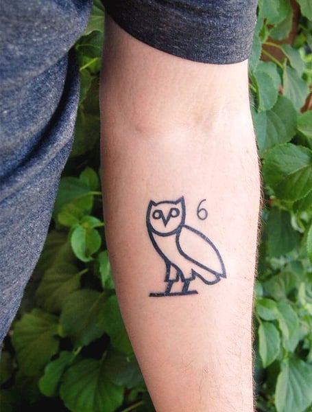 Minimalist Owl Tattoo Idea  BlackInk